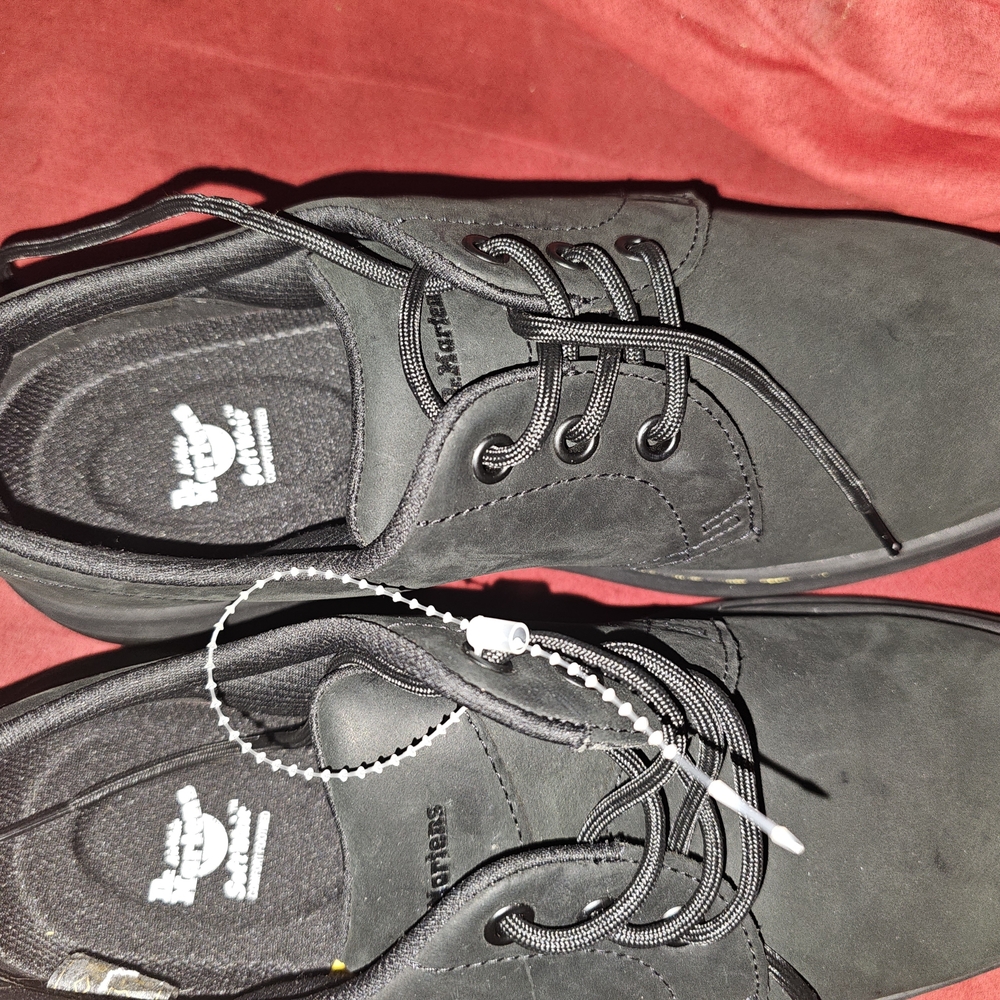 Dr. Martens Black Leather Men's Oxfords - Picture 3 of 5